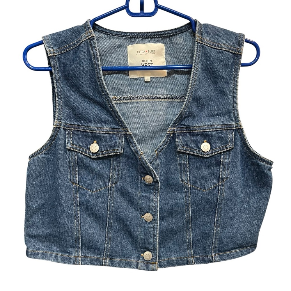 Denim Blue Jean Vest - Woman’s - Size Large